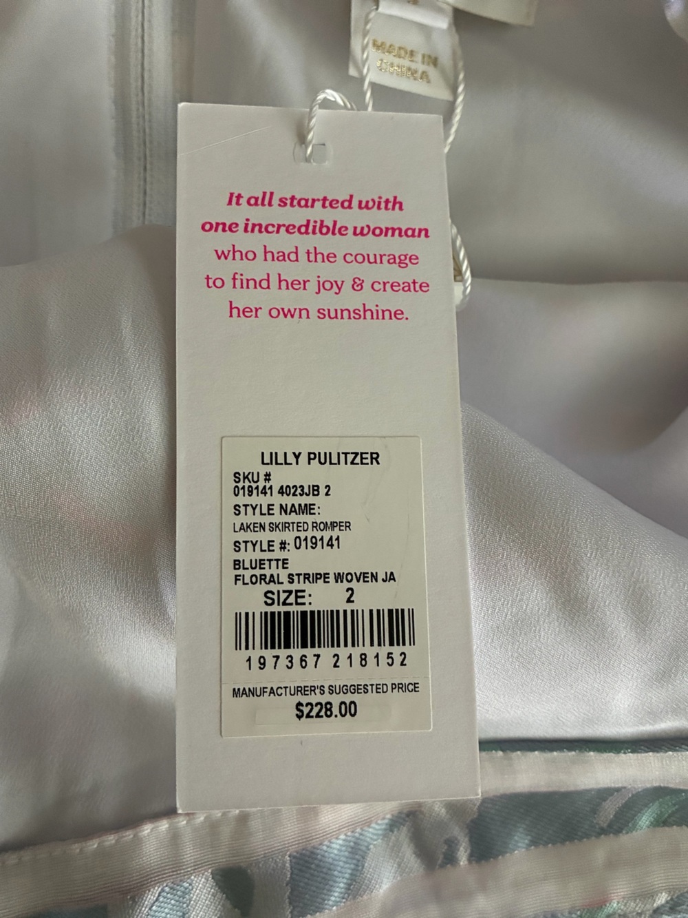 Lilly Pulitzer Skirted Romper. NWT - Picture 9 of 11